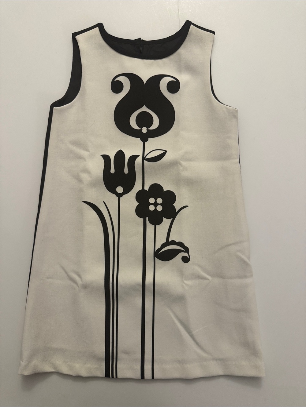 Victoria Beckham for Target Black and White Floral Shift Dress for Girls
